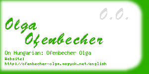 olga ofenbecher business card